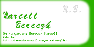 marcell bereczk business card